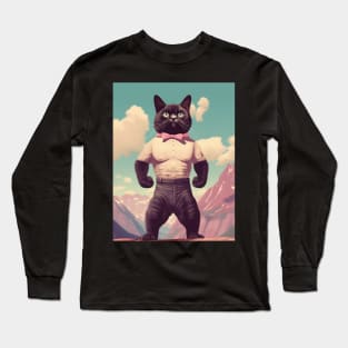 Muscle Meow: The Adorably Buff Felines - Duke Long Sleeve T-Shirt